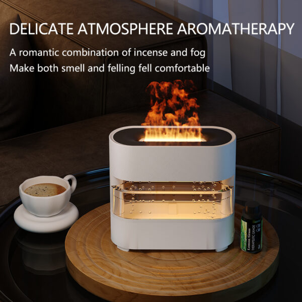 Rain Cloud  Water Drip Fire Flame Humidifier - Image 4