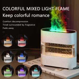 Rain Cloud Water Drip Fire Flame Humidifier