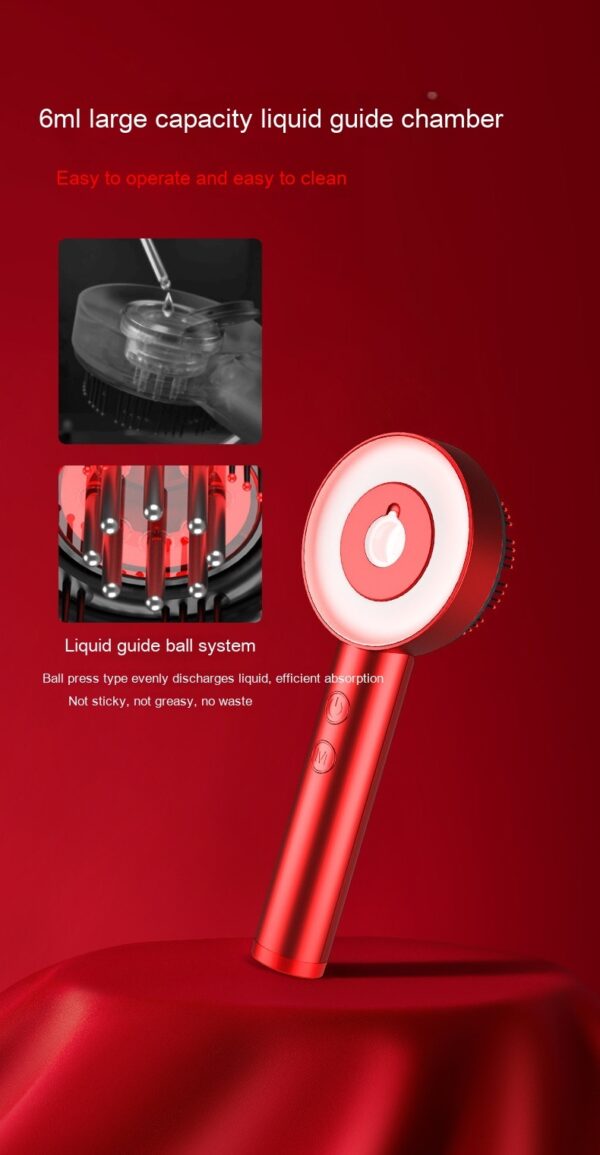 Fluffy Comb Scalp Massager Infrared Hair Care - Image 5