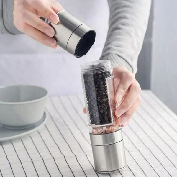 2 In1 Salt Pepper Grinder - Image 5