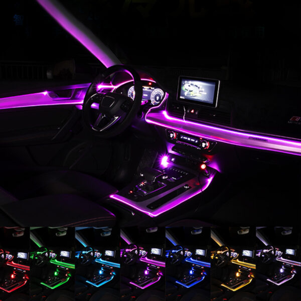 Car Ambient Fiber Optic Interior Light – APP Control & Music Sync