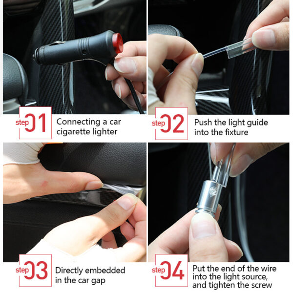 Car Ambient Fiber Optic Interior Light – APP Control & Music Sync - Image 5