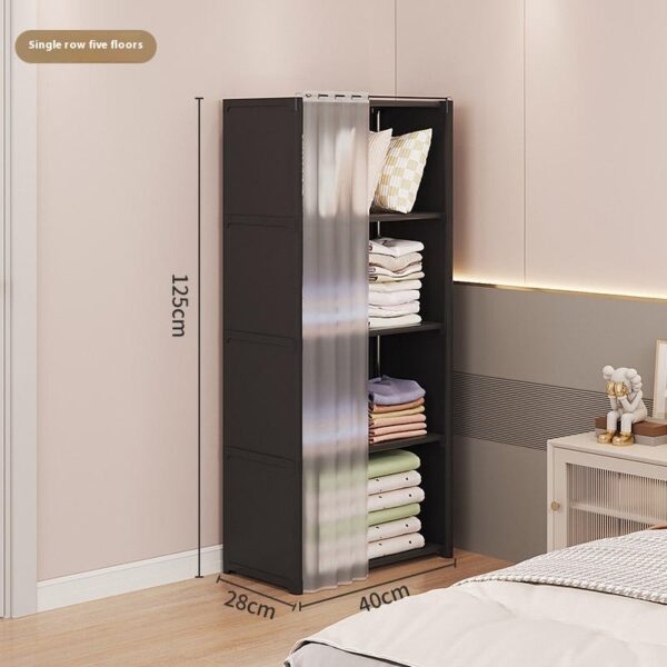 Dust-Proof Wardrobe Storage Cabinet – Bedroom Organizer Rack - Image 2