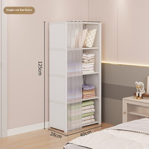 Dust-Proof Wardrobe Storage Cabinet – Bedroom Organizer Rack - Image 5