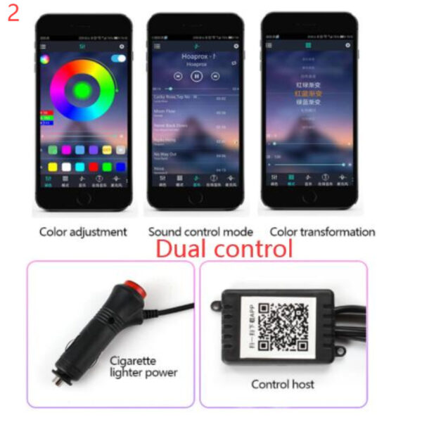 Car Ambient Fiber Optic Interior Light – APP Control & Music Sync - Image 10