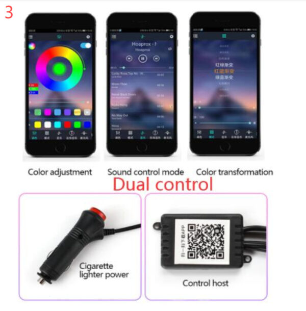Car Ambient Fiber Optic Interior Light – APP Control & Music Sync - Image 4