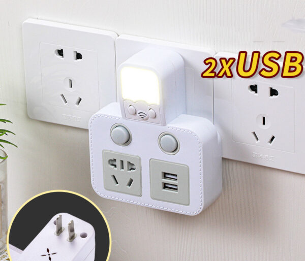 USB Night Light Wall Socket - Image 8