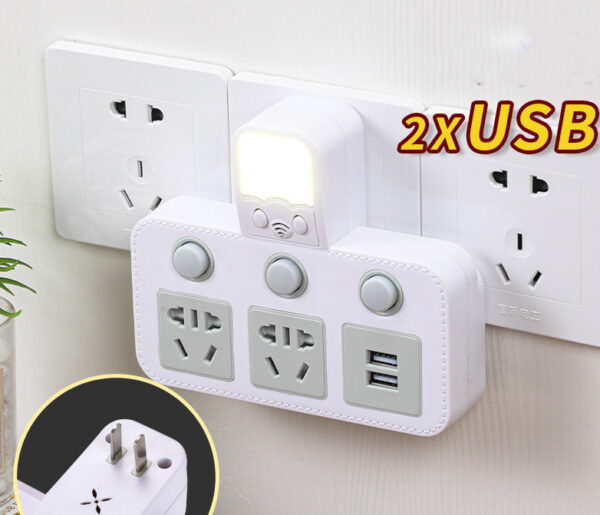 USB Night Light Wall Socket - Image 5