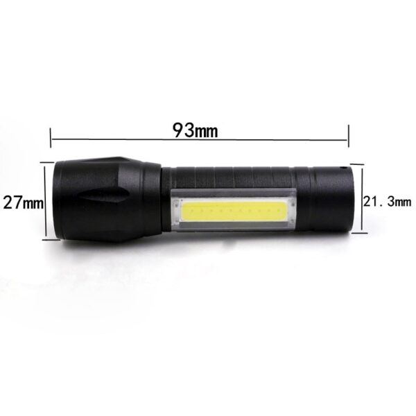 Mini USB Zoom COB Flashlight - Image 5