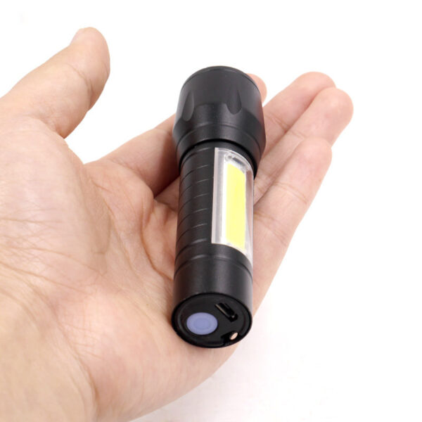 Mini USB Zoom COB Flashlight - Image 2