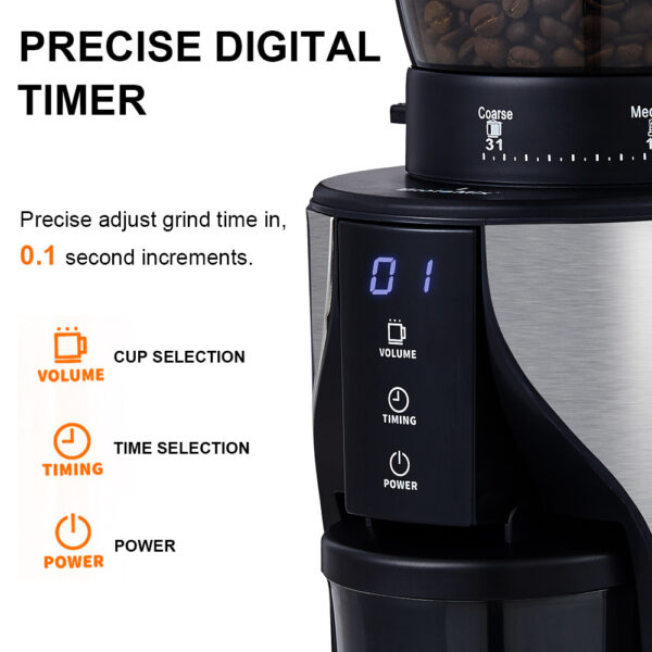 Cone Grinder Electric Coffee Grinder - Image 4