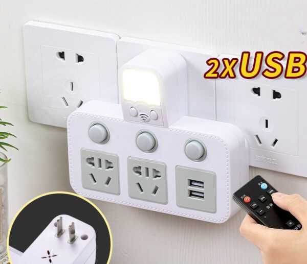 USB Night Light Wall Socket - Image 3