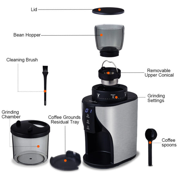 Cone Grinder Electric Coffee Grinder - Image 3