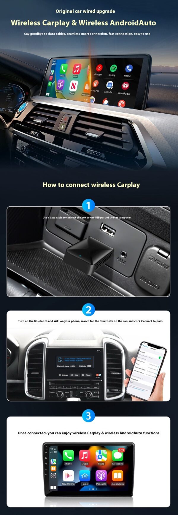 Wireless CarPlay Adapter Box - Image 3