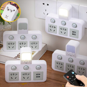 USB Night Light Wall Socket