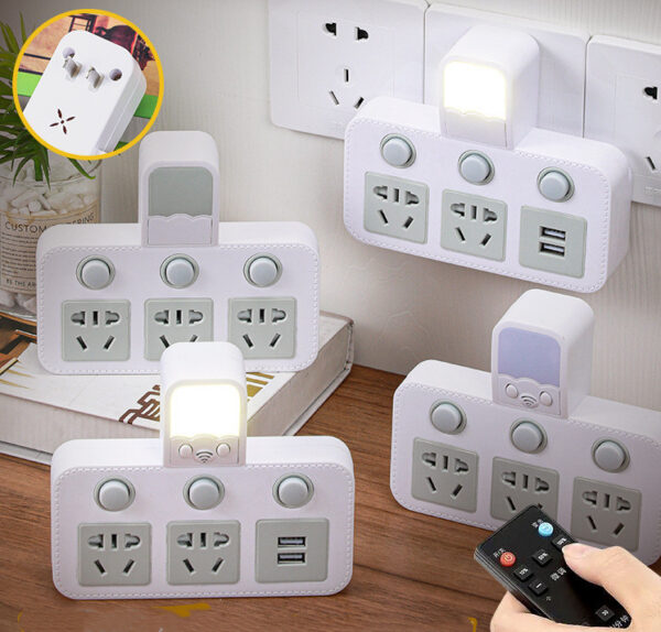 USB Night Light Wall Socket