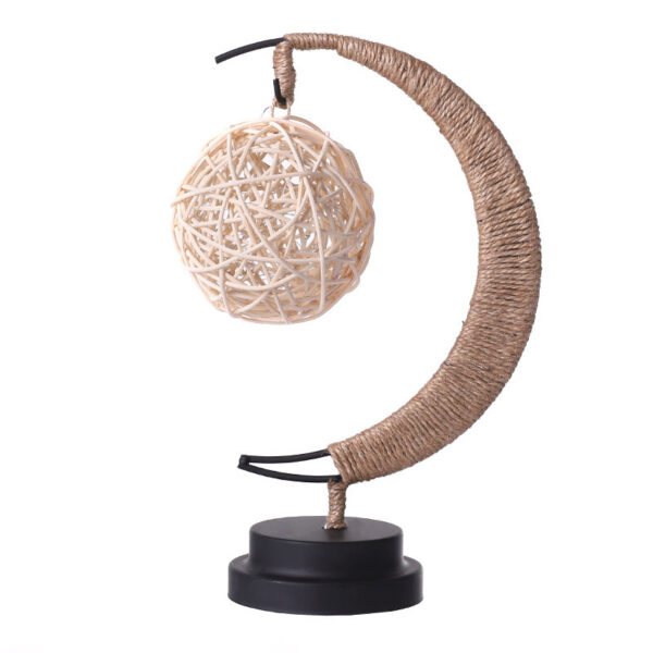 LED Moon & Star Copper Wire Lamp - Image 3