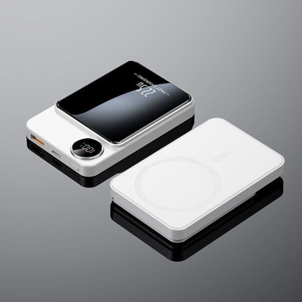 Ultra-thin Magnetic Wireless Power Bank Fast Charging Mobile Power Supply - Image 2