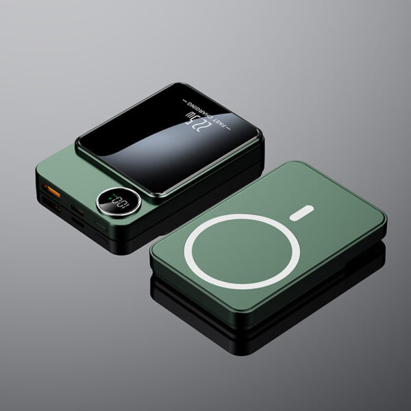 Ultra-thin Magnetic Wireless Power Bank Fast Charging Mobile Power Supply - Image 3