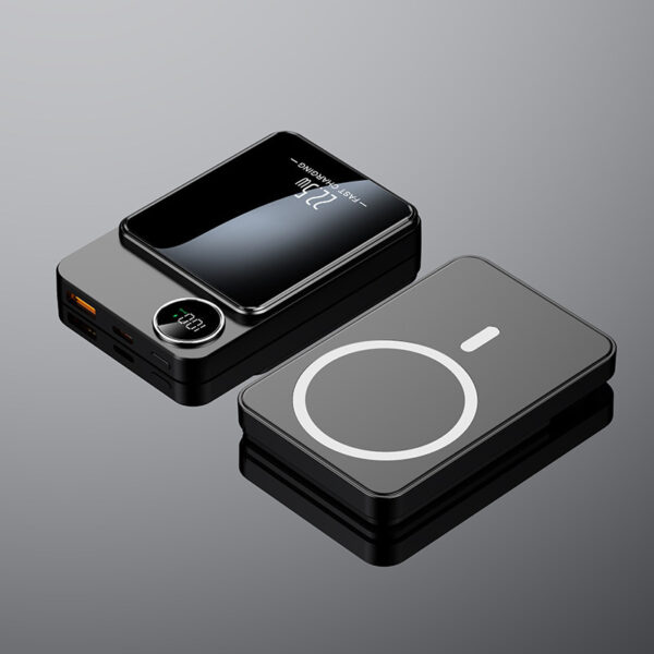 Ultra-thin Magnetic Wireless Power Bank Fast Charging Mobile Power Supply - Image 6